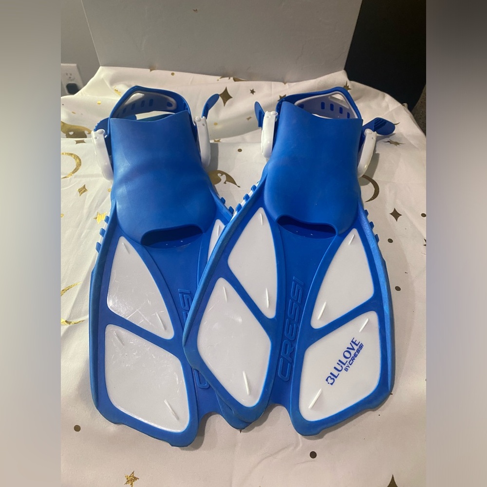 Cressi Kids L/XL Swim Fins Adjustable Open-heeled